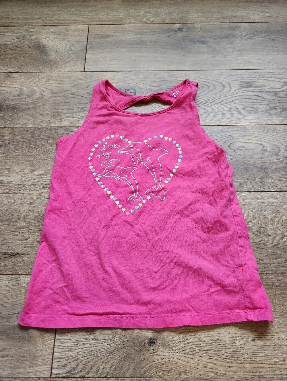 Size 14 Girls Dolphin Mom Tank top